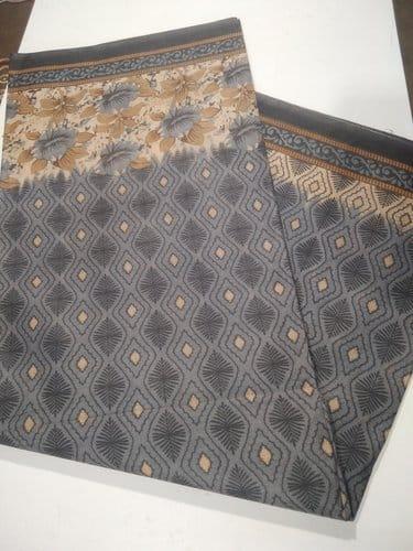 60s PRINTED COTTON SAREE
